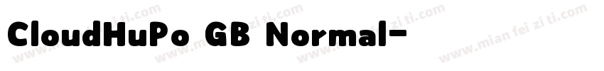 CloudHuPo GB Normal字体转换